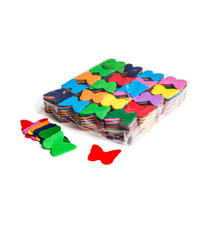 TCM FX - Lassú esésű Konfetti Pillangó Ø 55mm - Többszínű - 1 kg